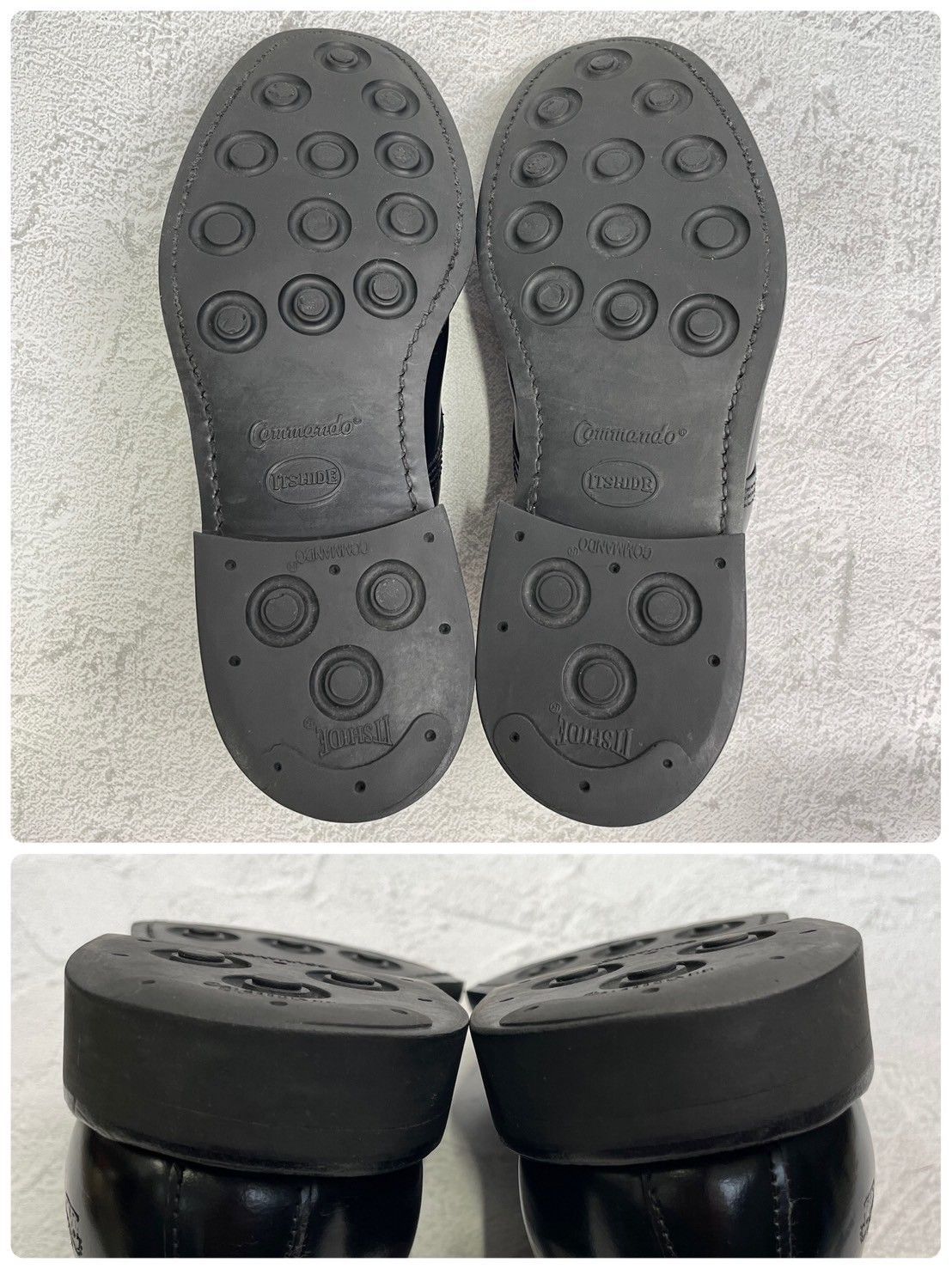 【良品】SANDERS サンダース 1384 OFFICER SERVICE SHOES ミリタリー サービスシューズ オフィサーシューズ 黒 ブラック UK7 / 26~26.5cm【W3359】
