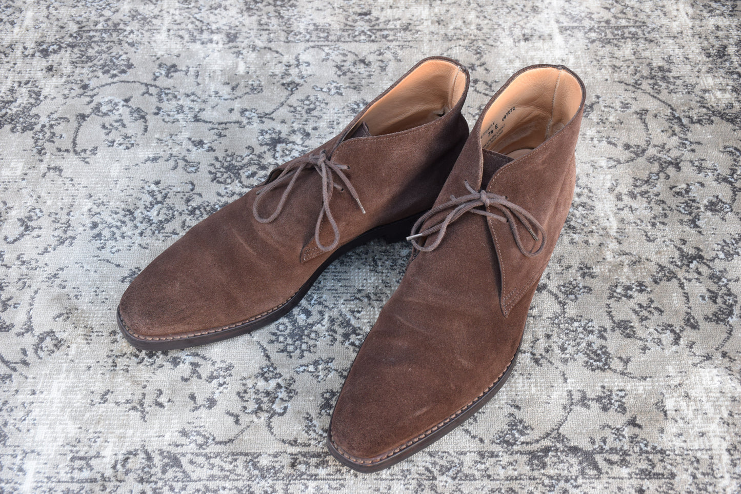 【良品】クロケットアンドジACrockett&Jones クロケットアンドジョーンズ TETBURY テッドベリー チャッカブーツ スエード ダイナイトソール 茶 ブラウン UK7.5 / 26cm【W2751】ョーンズ テッドベリー チャッカ 茶 7.5 スエード