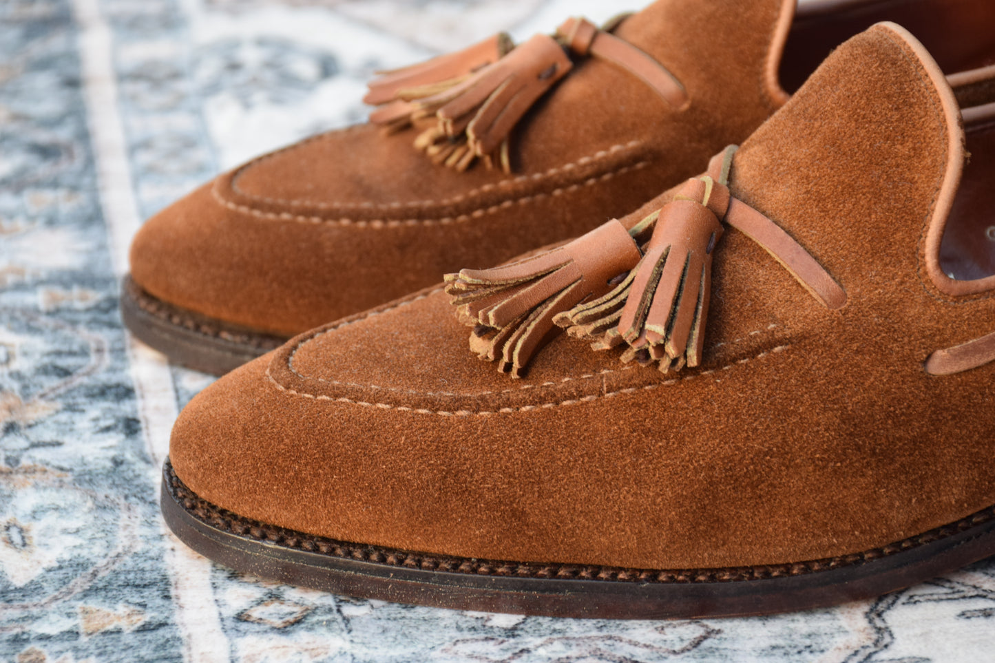 【良品】クロケットアンドジョーンズ GUERNSEY タッセルローファー 茶 7