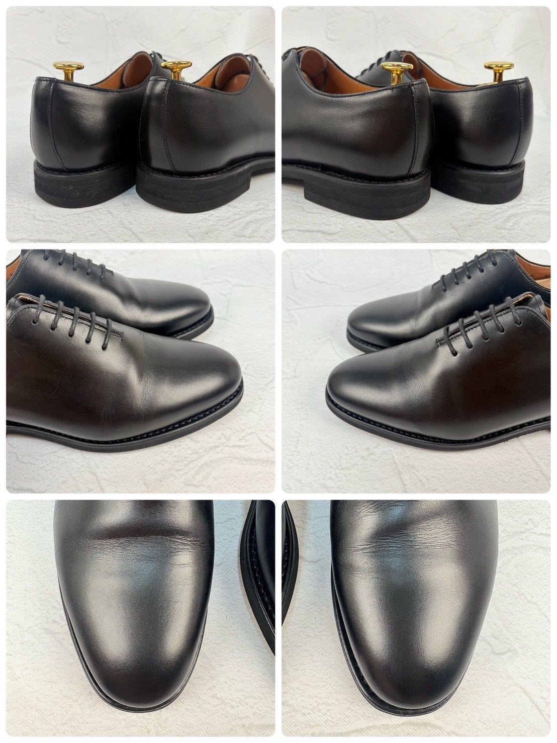 Berwick1707 バーウィック 5246BCVIBK ホールカット 黒 ブラック UK5.5 / 25cm 極美品【W3348】