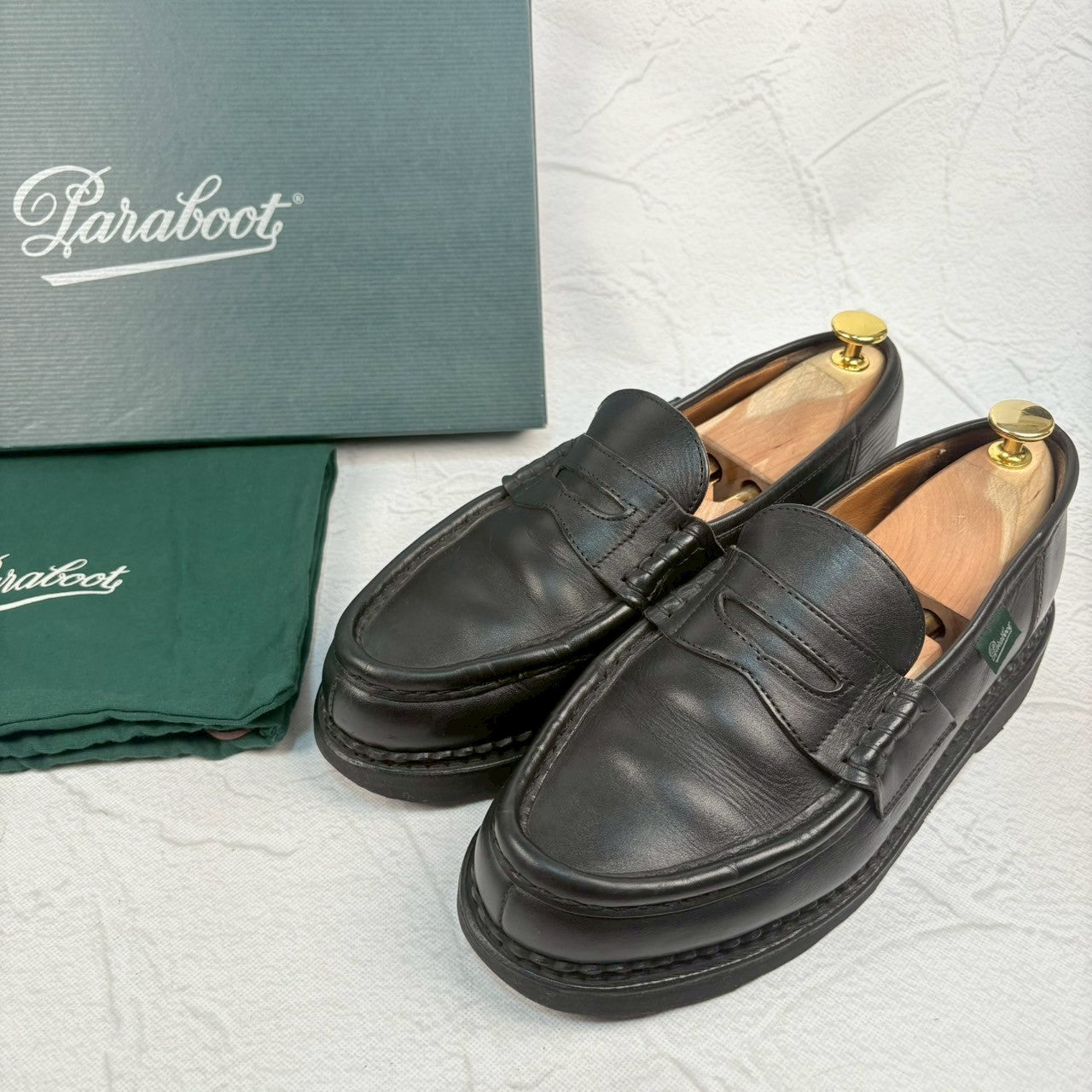 良品】PARABOOT パラブーツ REIMS ランス コインローファー 黒