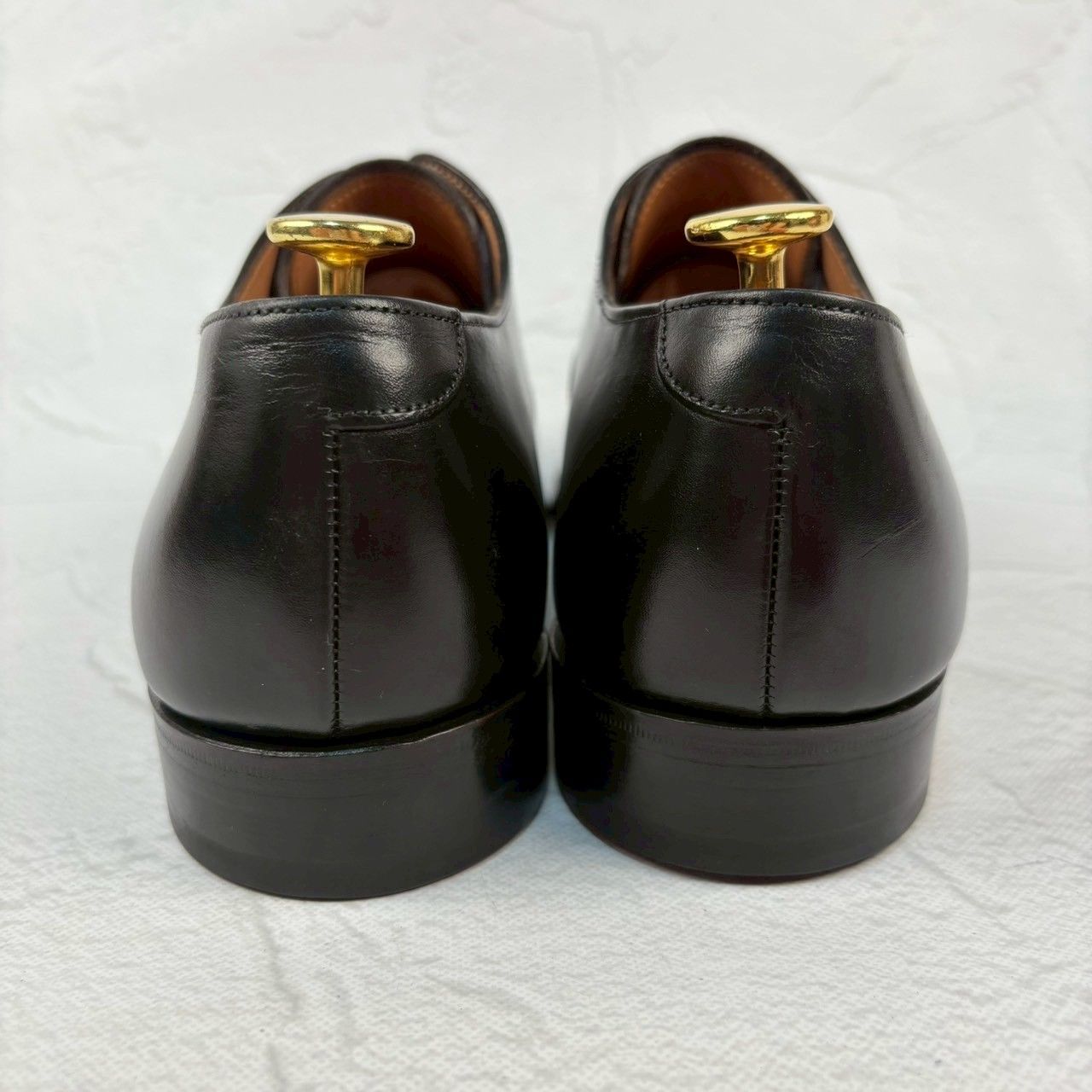 【美品 ソール修理済み】JOSEPH CHEANEY&SONS ジョセフチーニーアンドサンズ LIME ライム ストレート 内羽根 黒 ブラック UK6.5 / 25.5cm【W3342】
