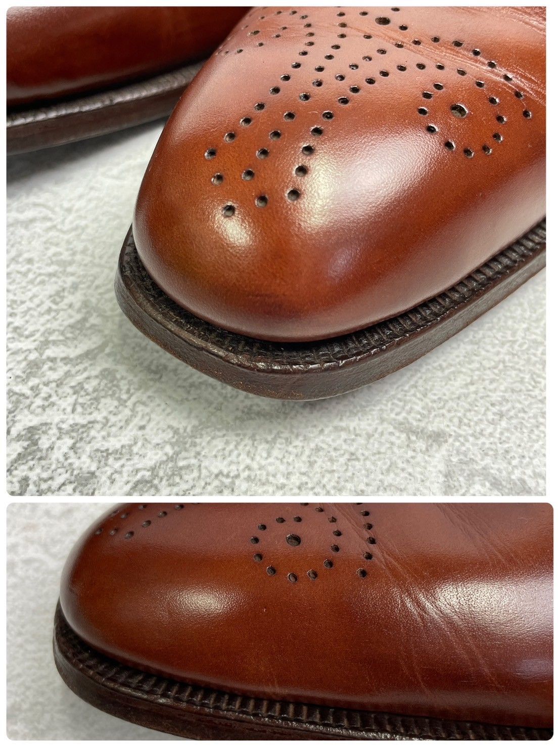 【良品】Crockett&Jones クロケットアンドジョーンズ CONWAY コンウェイ プレーン 内羽根 茶 ブラウン UK8 / 26.5cm【W3362】BROWN