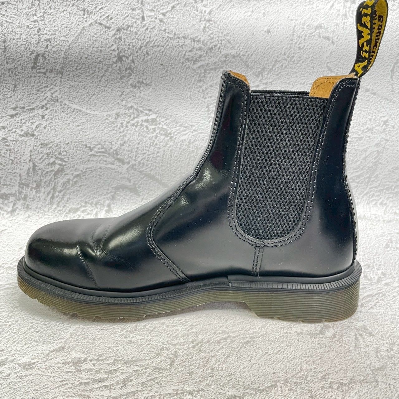 【美品】Dr.Martens ドクターマーチン 2976 サイドゴアブーツ チェルシーブーツ 黒 ブラック UK6 / 25cm【W3373】