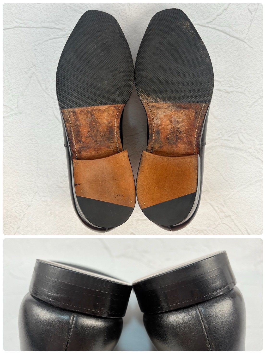【リフト交換済み】Crockett&Jones クロケットアンドジョーンズ Hallam ハラム ストレート 内羽根 黒 ブラック UK6.5 / 25.0cm【W3350】