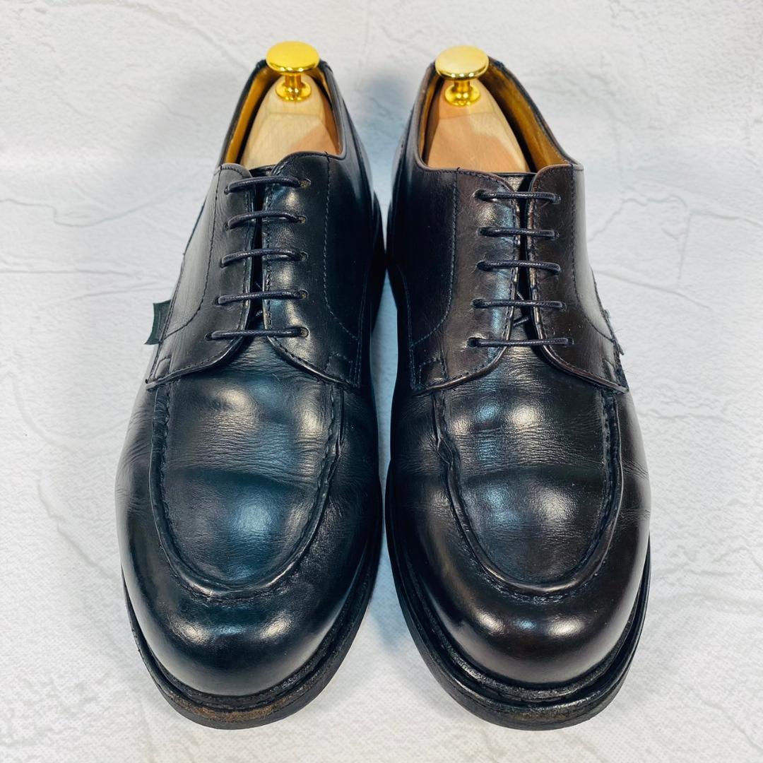PARABOOT パラブーツ CHAMBORD シャンボード Uチップ 外羽根 黒 ブラックUK6 / 24.5cm【W2452】