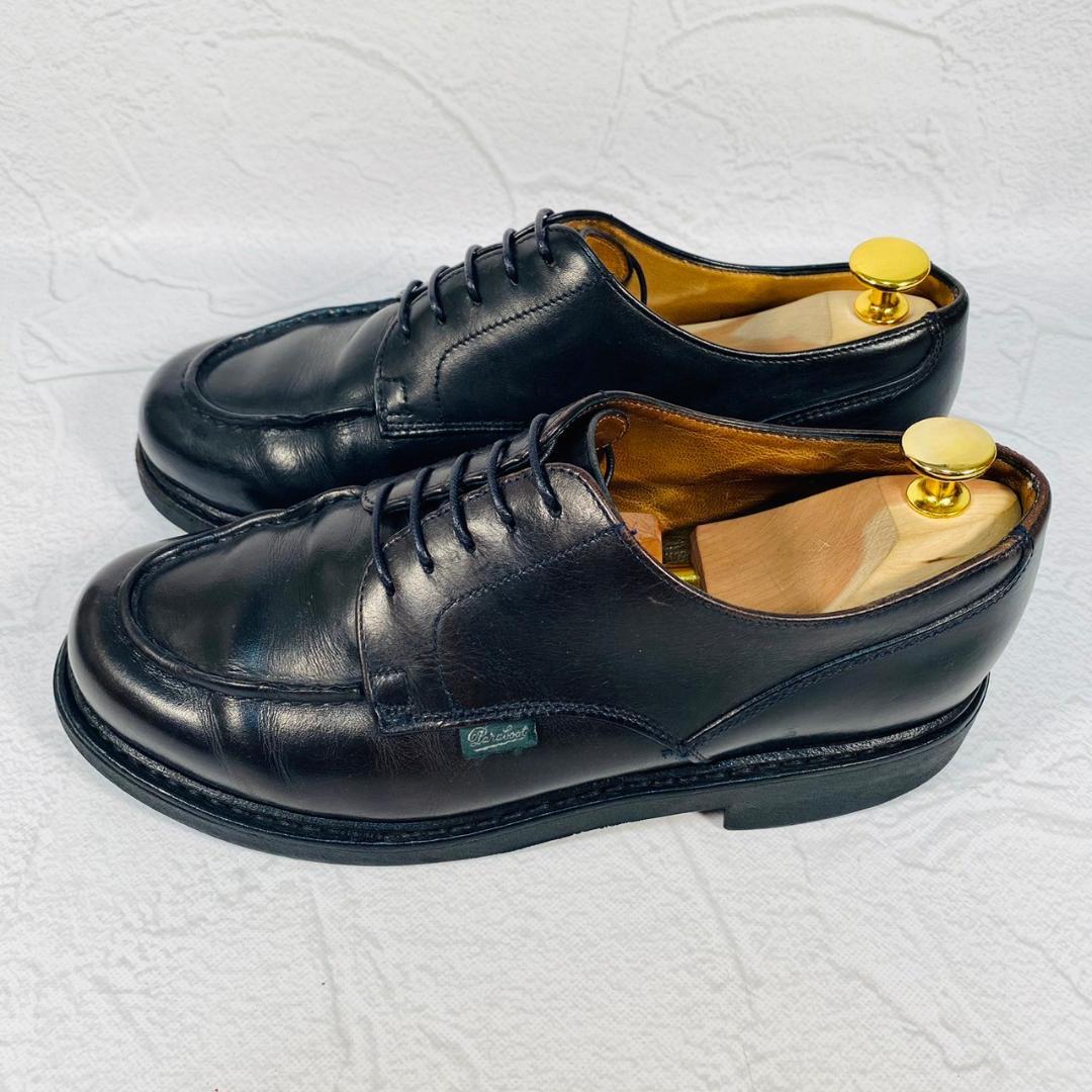 PARABOOT パラブーツ CHAMBORD シャンボード Uチップ 外羽根 黒 ブラックUK6 / 24.5cm【W2452】