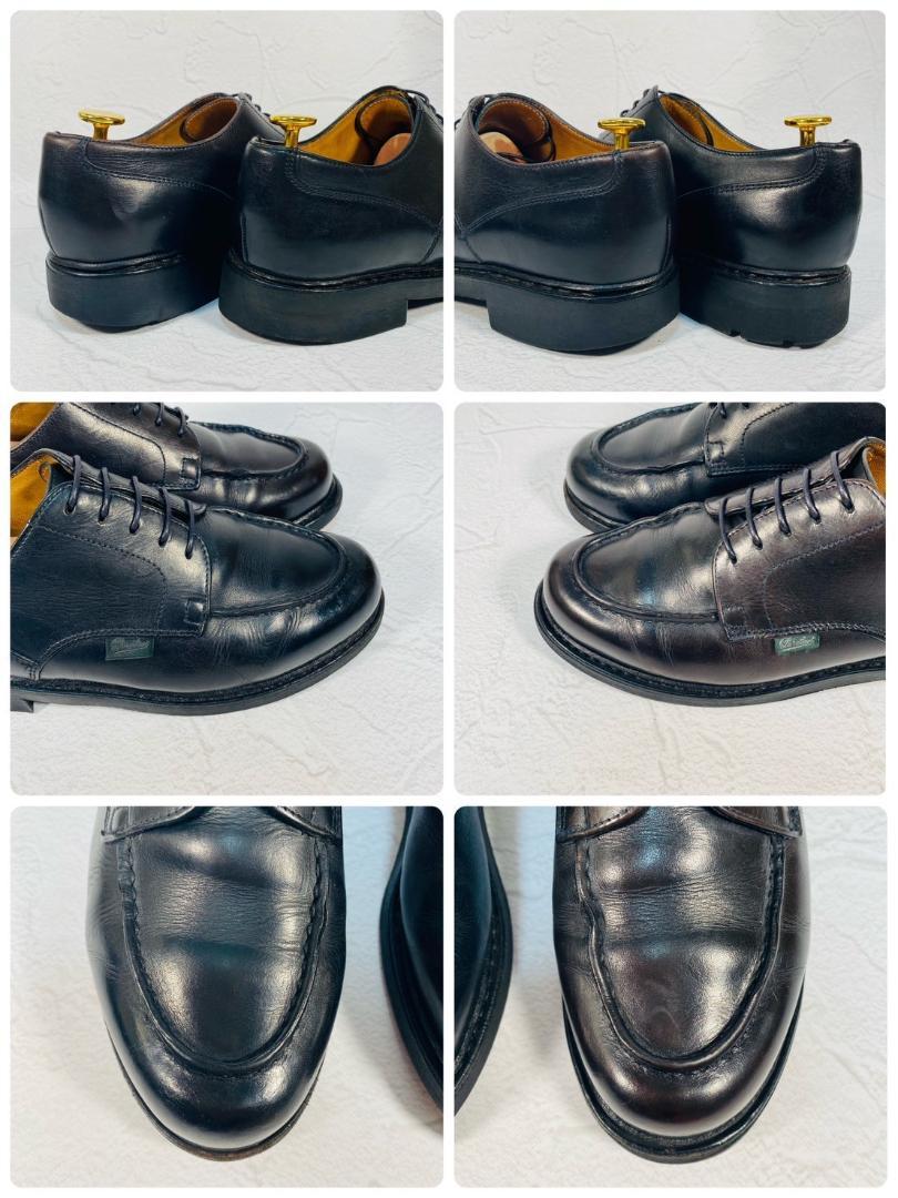 PARABOOT パラブーツ CHAMBORD シャンボード Uチップ 外羽根 黒 ブラックUK6 / 24.5cm【W2452】