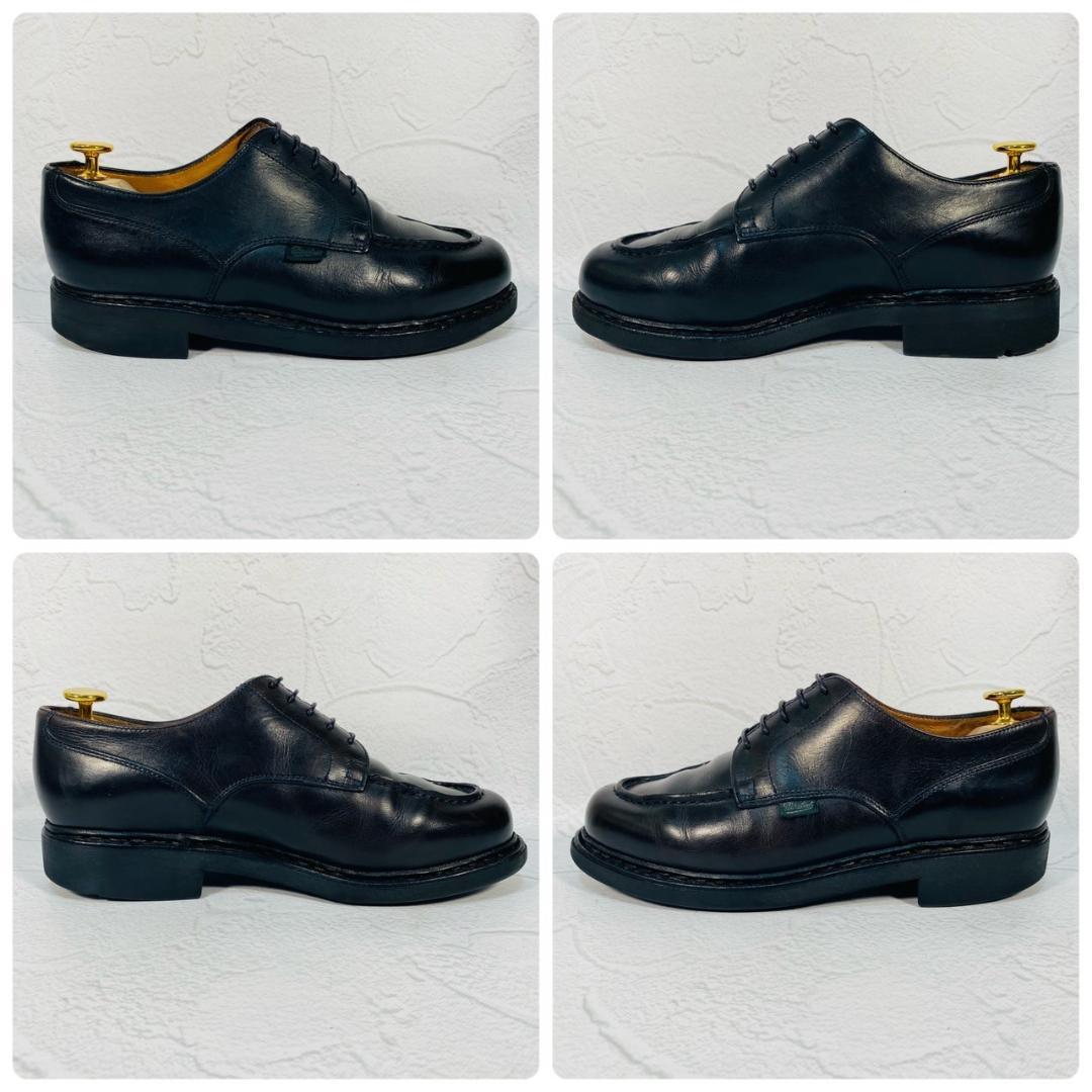 PARABOOT パラブーツ CHAMBORD シャンボード Uチップ 外羽根 黒 ブラックUK6 / 24.5cm【W2452】