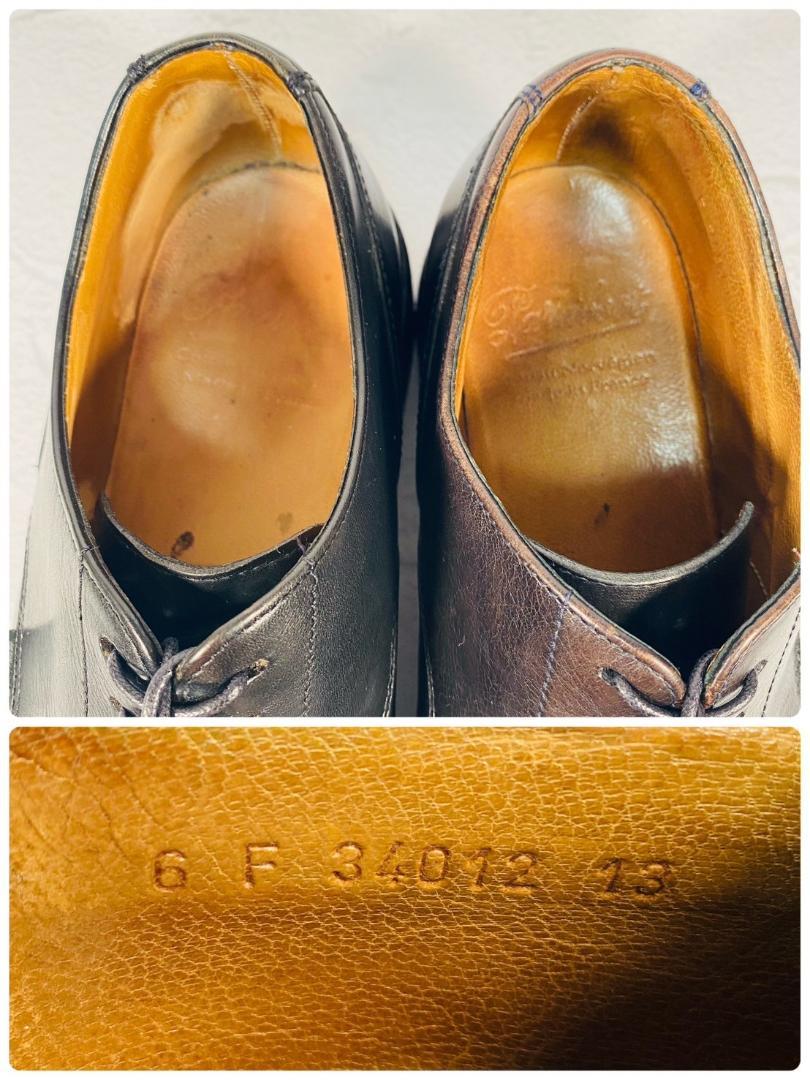 PARABOOT パラブーツ CHAMBORD シャンボード Uチップ 外羽根 黒 ブラックUK6 / 24.5cm【W2452】