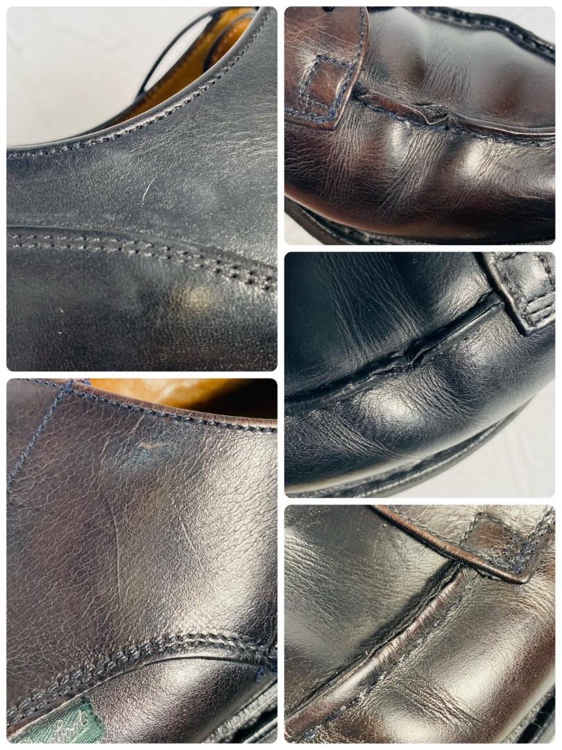 PARABOOT パラブーツ CHAMBORD シャンボード Uチップ 外羽根 黒 ブラックUK6 / 24.5cm【W2452】