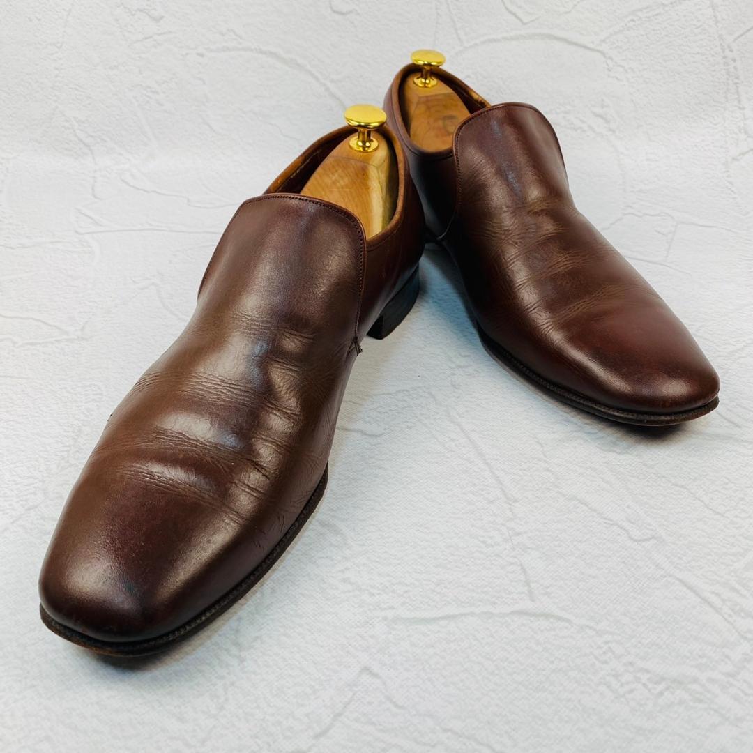 【旧ロゴ】Crockett&Jones クロケットアンドジョーンズ スリッポン ローファー UK10 / 28.5cm【W2518】
