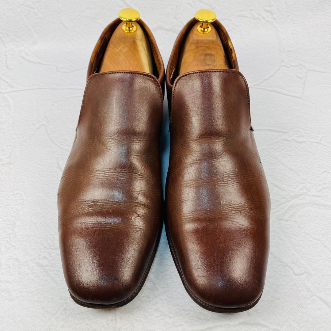 【旧ロゴ】Crockett&Jones クロケットアンドジョーンズ スリッポン ローファー UK10 / 28.5cm【W2518】