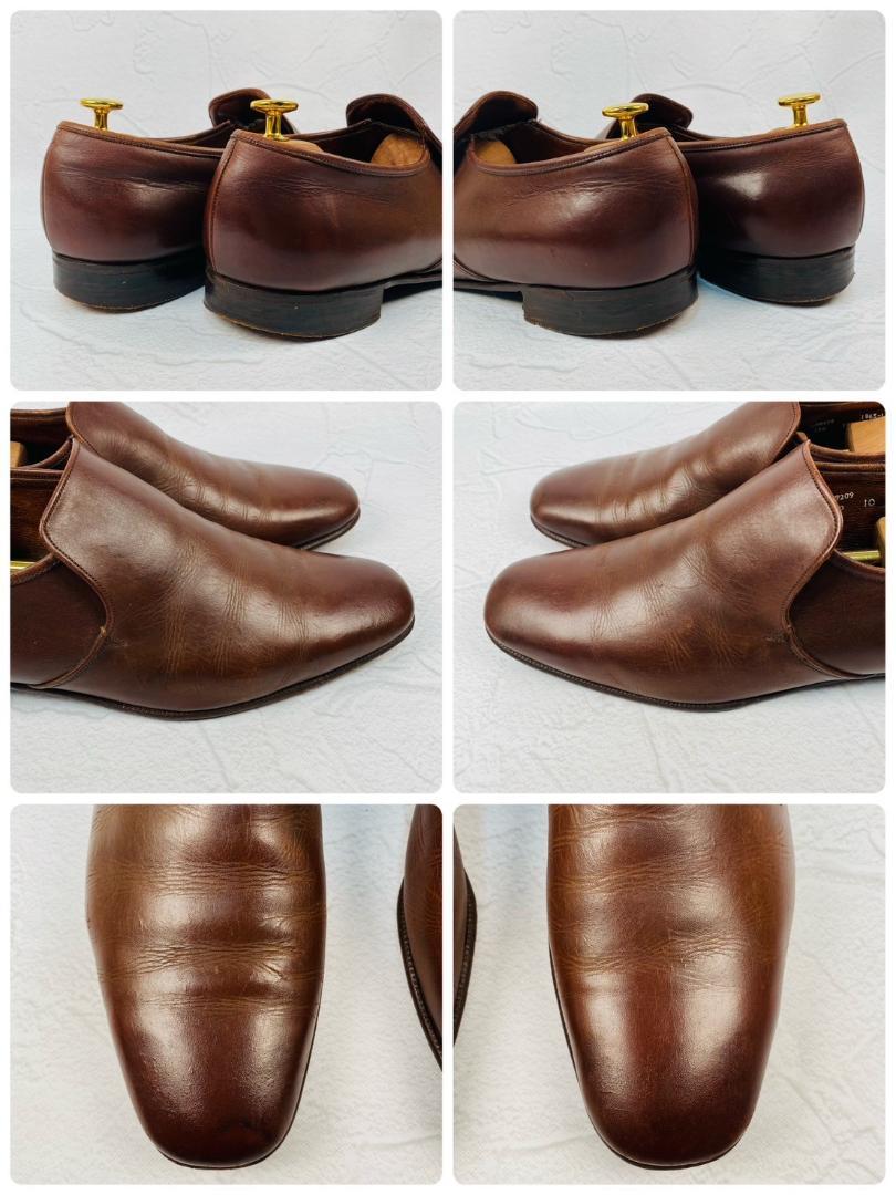 【旧ロゴ】Crockett&Jones クロケットアンドジョーンズ スリッポン ローファー UK10 / 28.5cm【W2518】