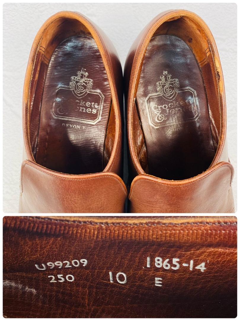 【旧ロゴ】Crockett&Jones クロケットアンドジョーンズ スリッポン ローファー UK10 / 28.5cm【W2518】