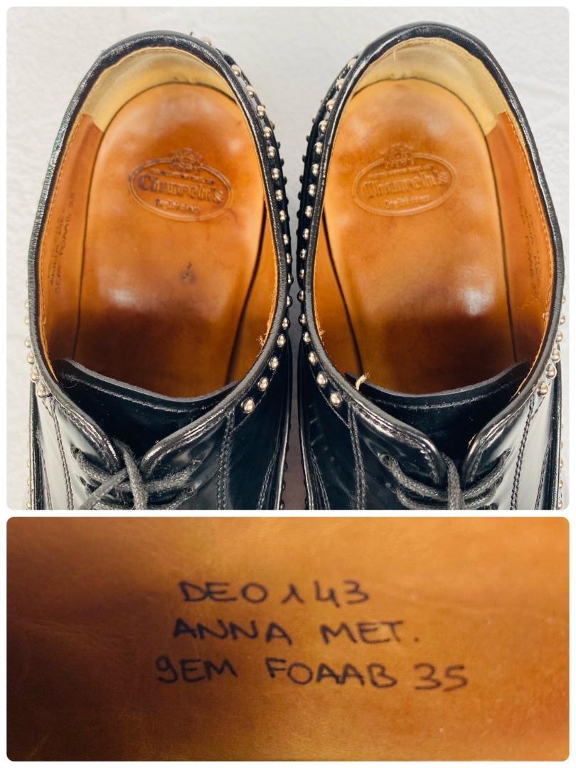 【希少】チャーチ ANNA MET スタッズ ドレスシューズ 黒 35 高級