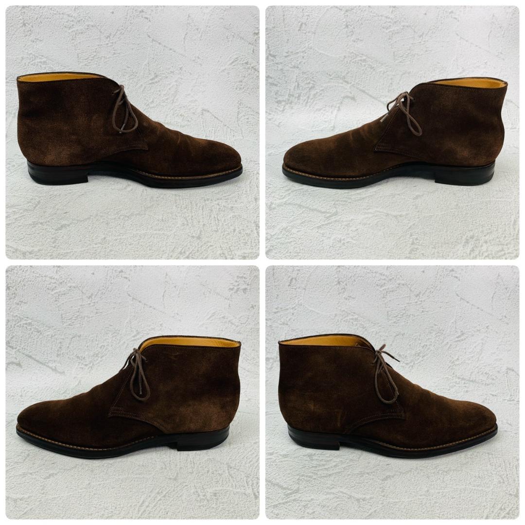 【良品】クロケットアンドジACrockett&Jones クロケットアンドジョーンズ TETBURY テッドベリー チャッカブーツ スエード ダイナイトソール 茶 ブラウン UK7.5 / 26cm【W2751】ョーンズ テッドベリー チャッカ 茶 7.5 スエード