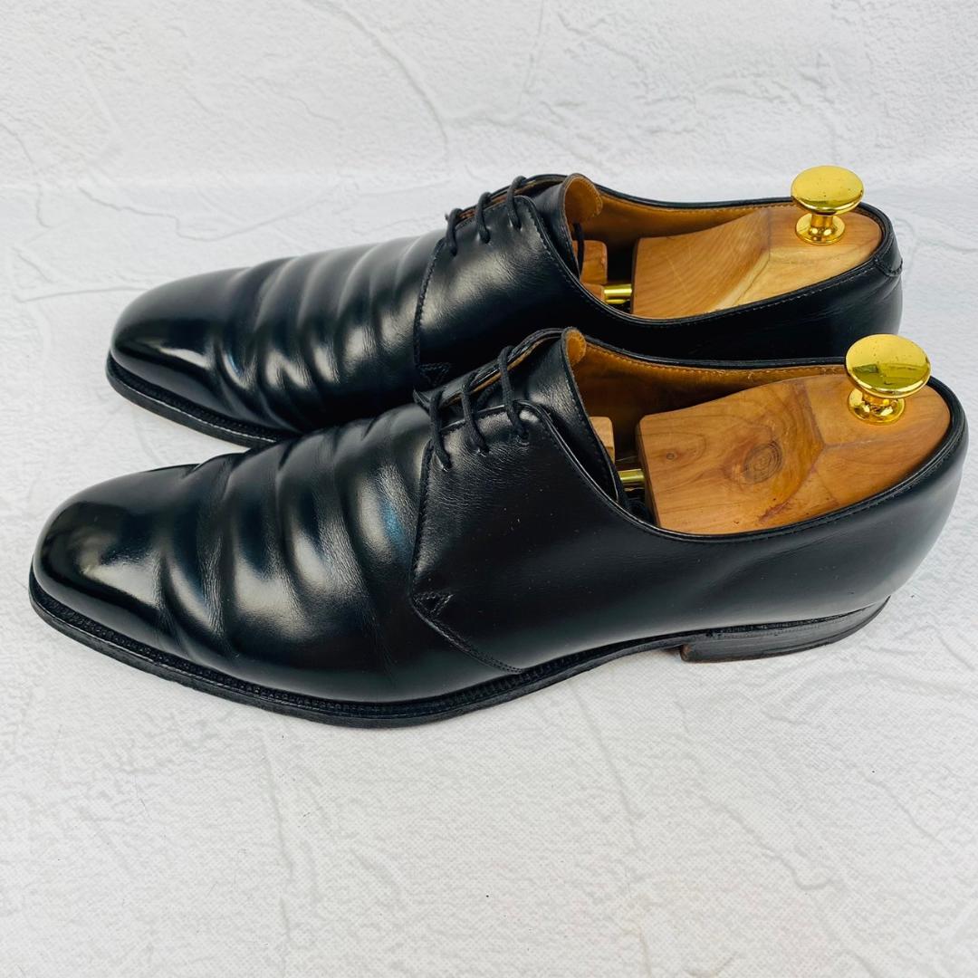 Crockett&Jones クロケットアンドジョーンズ HIGHBURY ハイバリー プレーン 外羽根 黒 ブラック UK7.5 / 26cm【W2720】