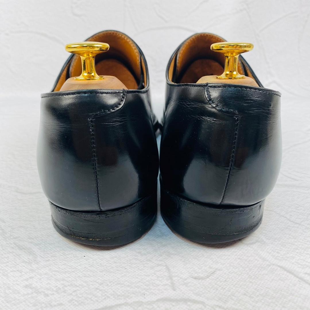 Crockett&Jones クロケットアンドジョーンズ HIGHBURY ハイバリー プレーン 外羽根 黒 ブラック UK7.5 / 26cm【W2720】