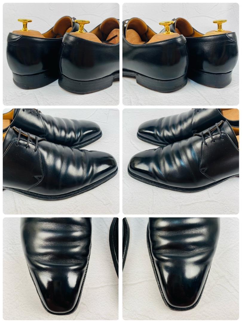 Crockett&Jones クロケットアンドジョーンズ HIGHBURY ハイバリー プレーン 外羽根 黒 ブラック UK7.5 / 26cm【W2720】