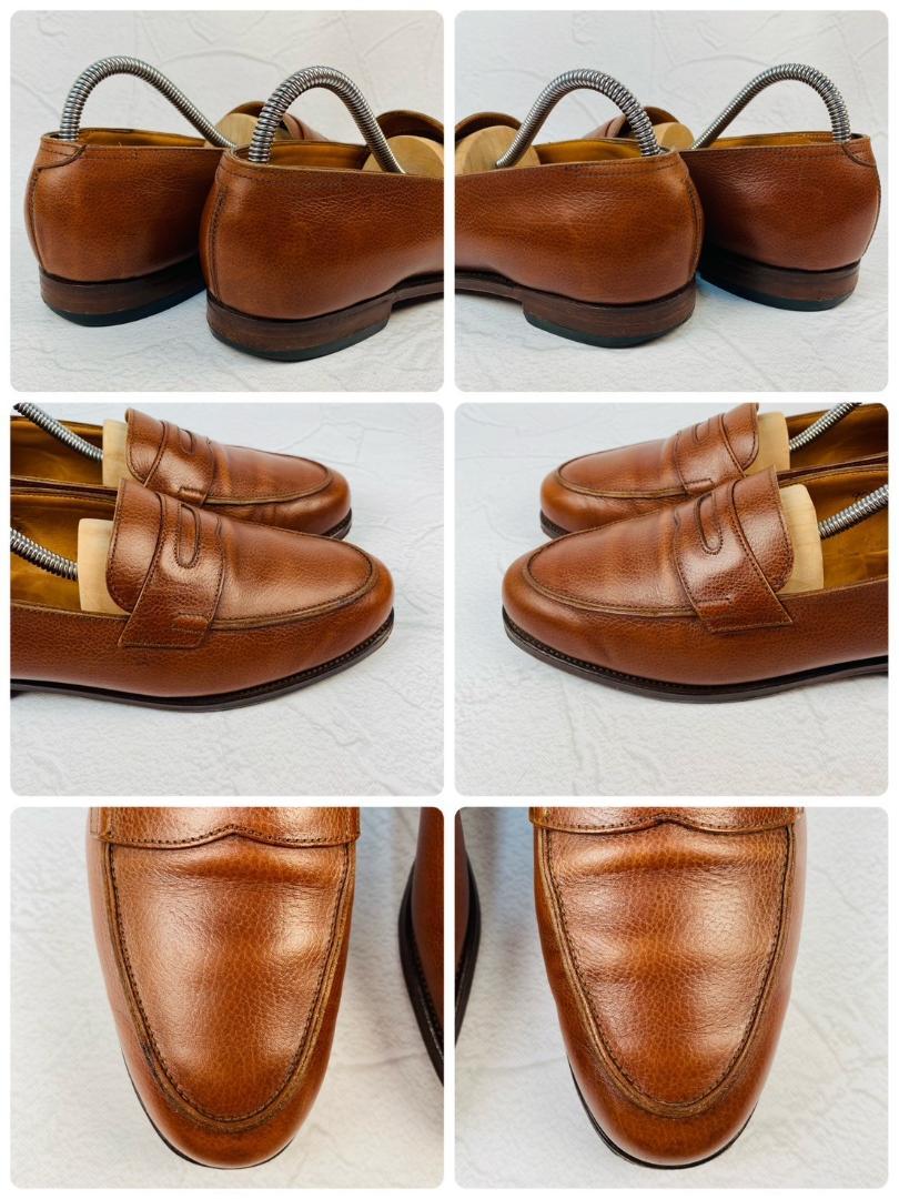 【希少】ジョンロブ CORTEZ コインローファー ハーフ 茶 70C 革靴