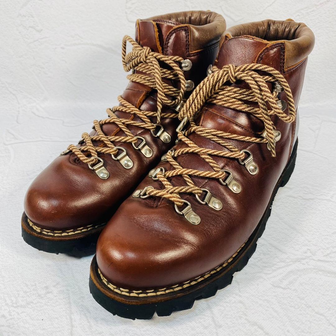 【良品】パラブーツ アヴォリアーズ レースアップ ショートブーツ 茶 7.5