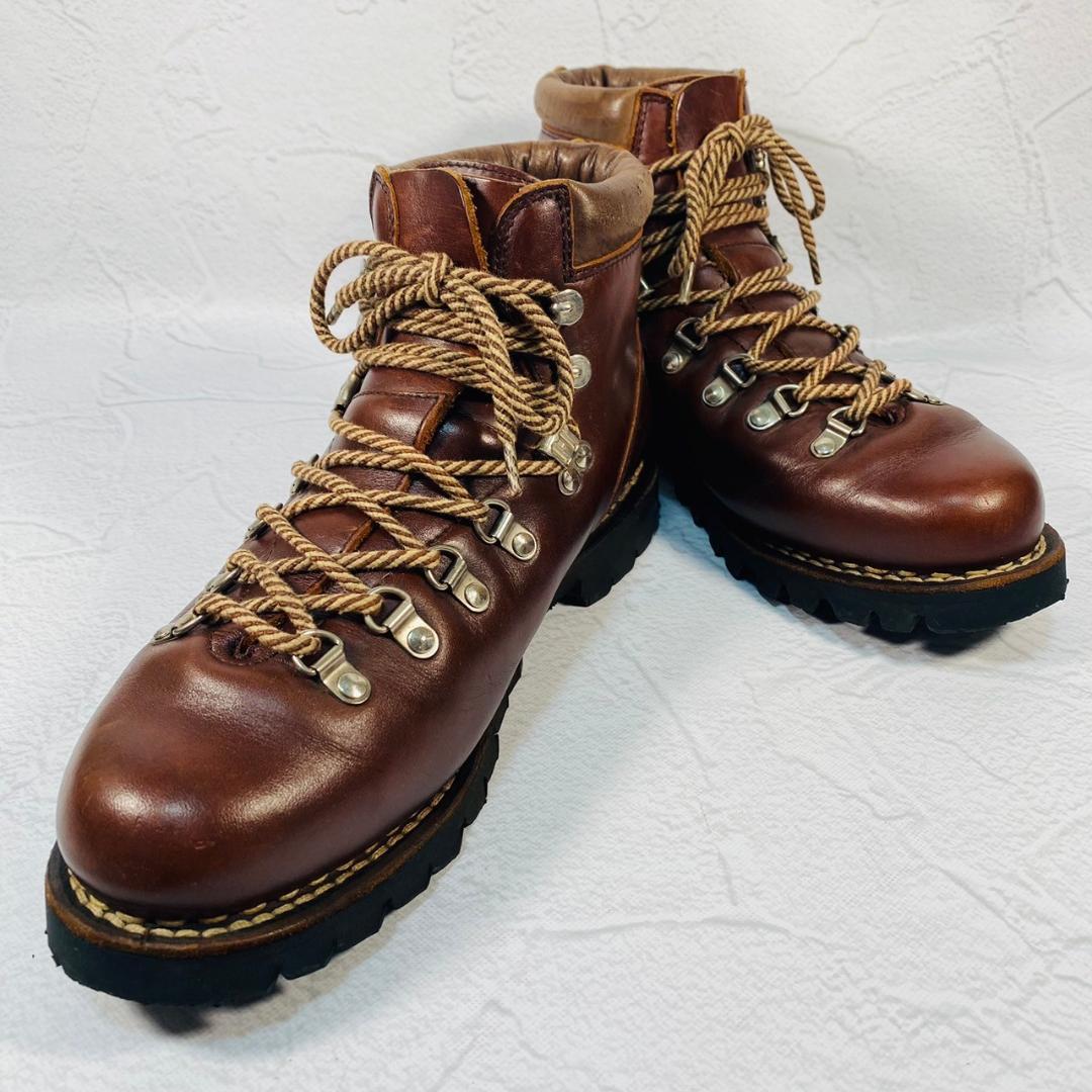 【良品】パラブーツ アヴォリアーズ レースアップ ショートブーツ 茶 7.5