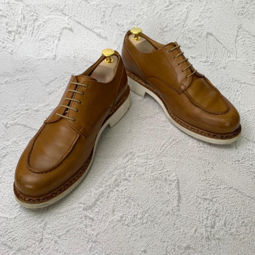 PARABOOT パラブーツ × BEAUTY&YOUTH ビューティーアンドユース CHAMBORD シャンボード Uチップ 外羽根 茶 ライトブラウンUK7.5 / 26cm【W2653】