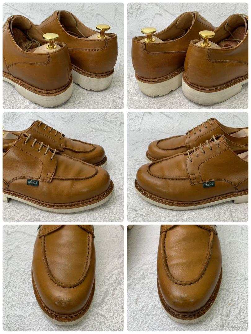 PARABOOT パラブーツ × BEAUTY&YOUTH ビューティーアンドユース CHAMBORD シャンボード Uチップ 外羽根 茶 ライトブラウンUK7.5 / 26cm【W2653】