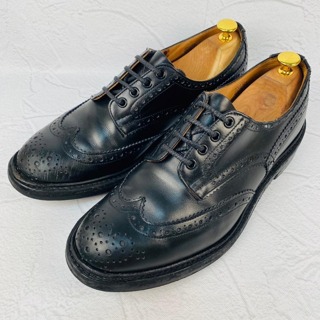 【良品】トリッカーズ バートン カーフレザー ダイナイトソール 黒 9.5 英国
