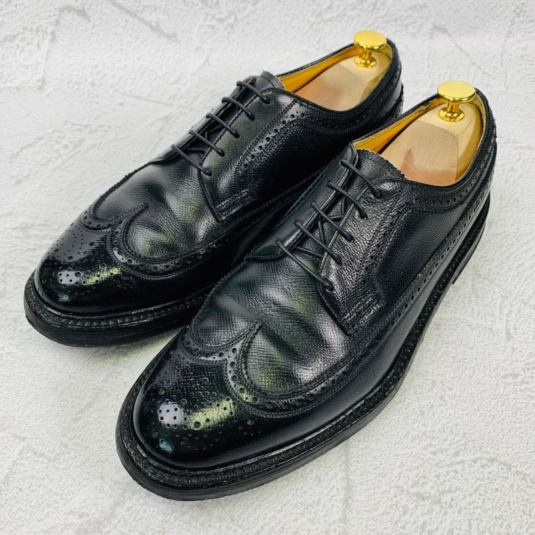 FLORSHEIM フローシャイム Kenmoor ケンムーア ウイング 外羽根 黒 ブラック BLACK US8.5 / 26.5cm【W2807】