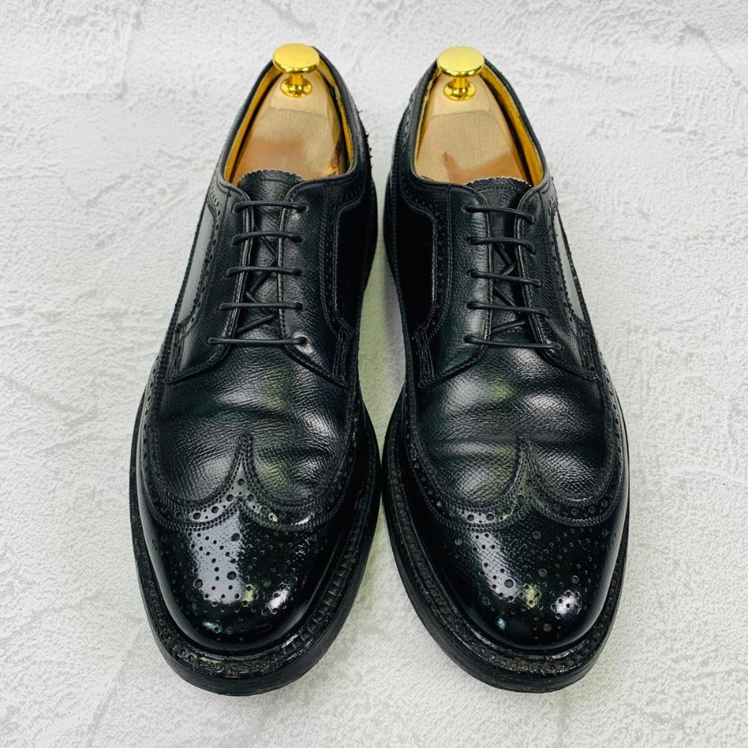 FLORSHEIM フローシャイム Kenmoor ケンムーア ウイング 外羽根 黒 ブラック BLACK US8.5 / 26.5cm【W2807】