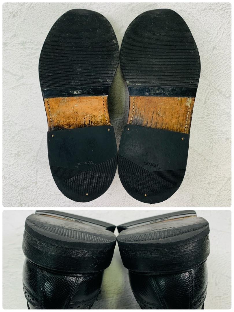 FLORSHEIM フローシャイム Kenmoor ケンムーア ウイング 外羽根 黒 ブラック BLACK US8.5 / 26.5cm【W2807】