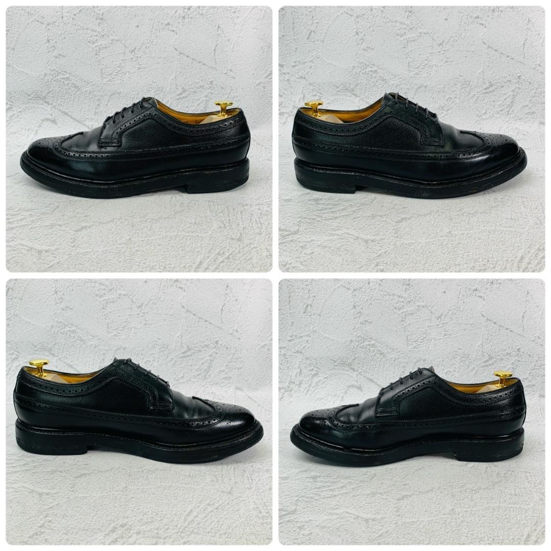 FLORSHEIM フローシャイム Kenmoor ケンムーア ウイング 外羽根 黒 ブラック BLACK US8.5 / 26.5cm【W2807】