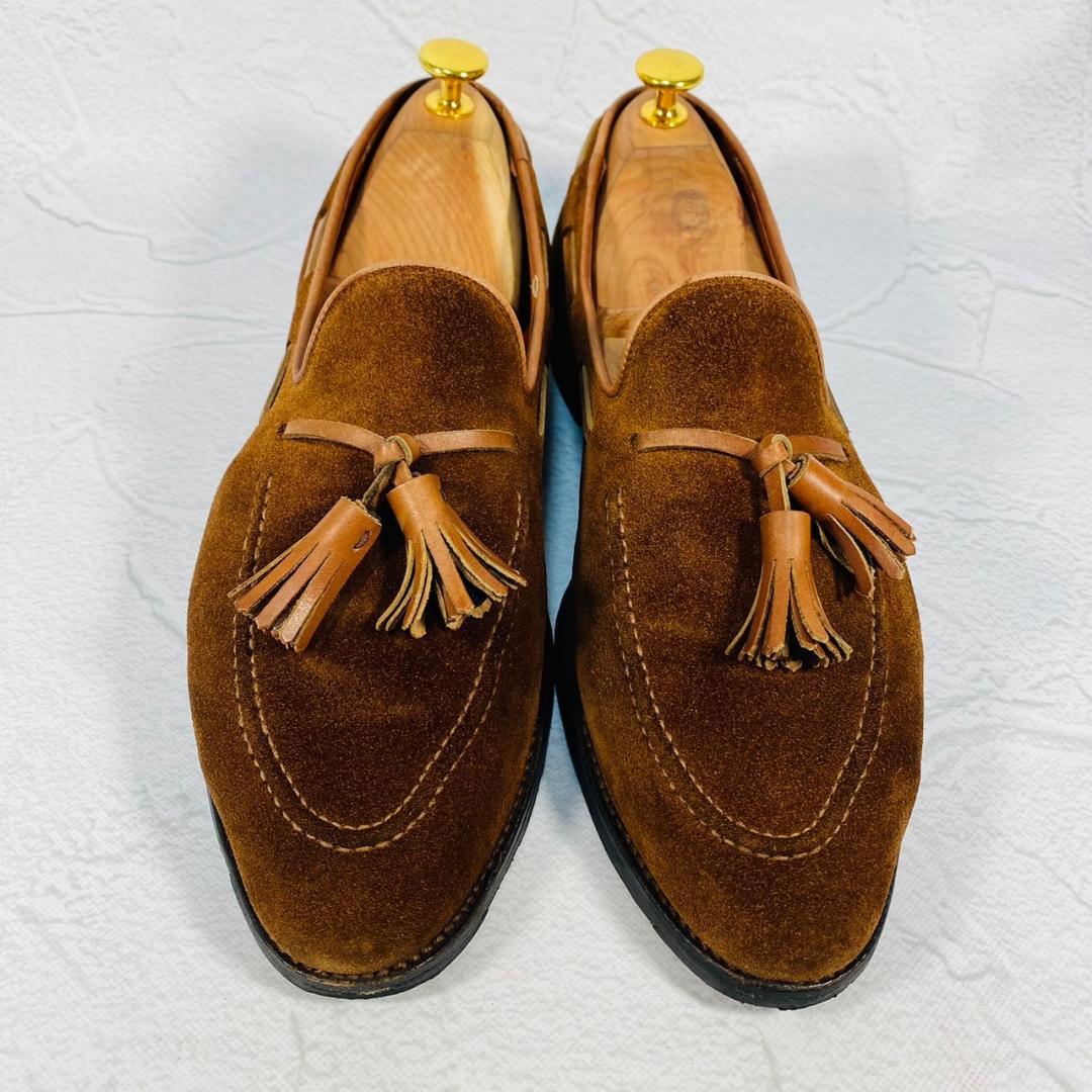 【良品】クロケットアンドジョーンズ GUERNSEY タッセルローファー 茶 7