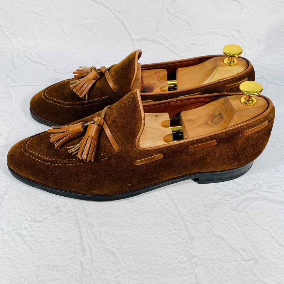【良品】クロケットアンドジョーンズ GUERNSEY タッセルローファー 茶 7