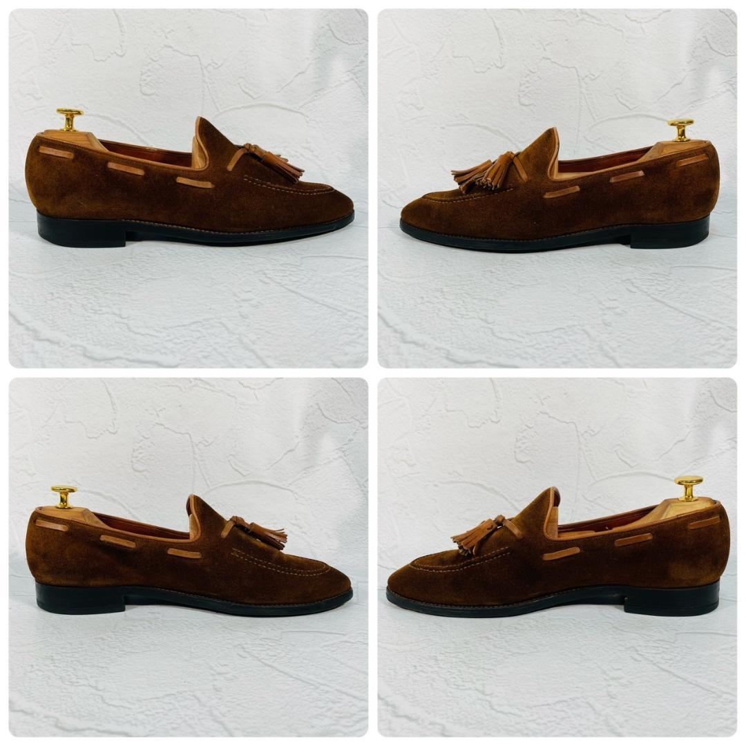 【良品】クロケットアンドジョーンズ GUERNSEY タッセルローファー 茶 7