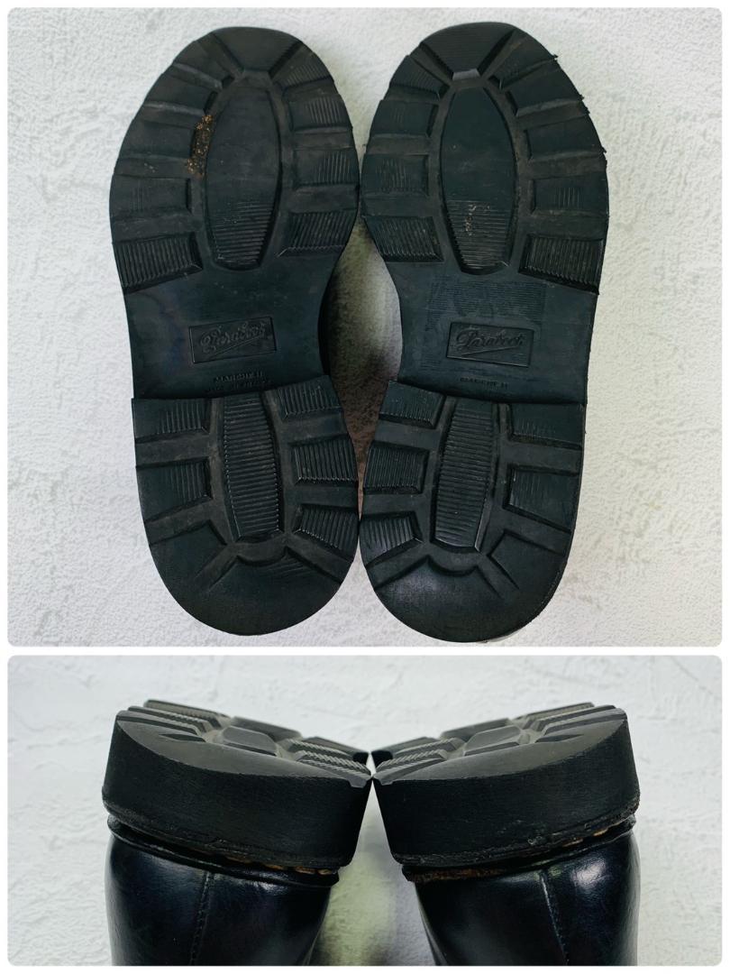 【良品】PARABOOT パラブーツ WILLIAM ウィリアム ダブルモンクストラップ ストレート 濃紺 ネイビー UK7.5 / 26cm【W2856】