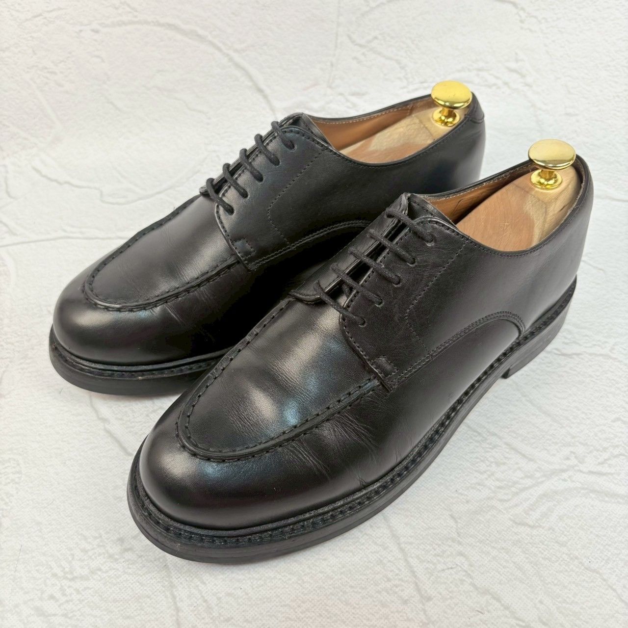 良品】HARROGATE ハロゲイト EDGEWARE エッジウェア Uチップ 外羽根 黒