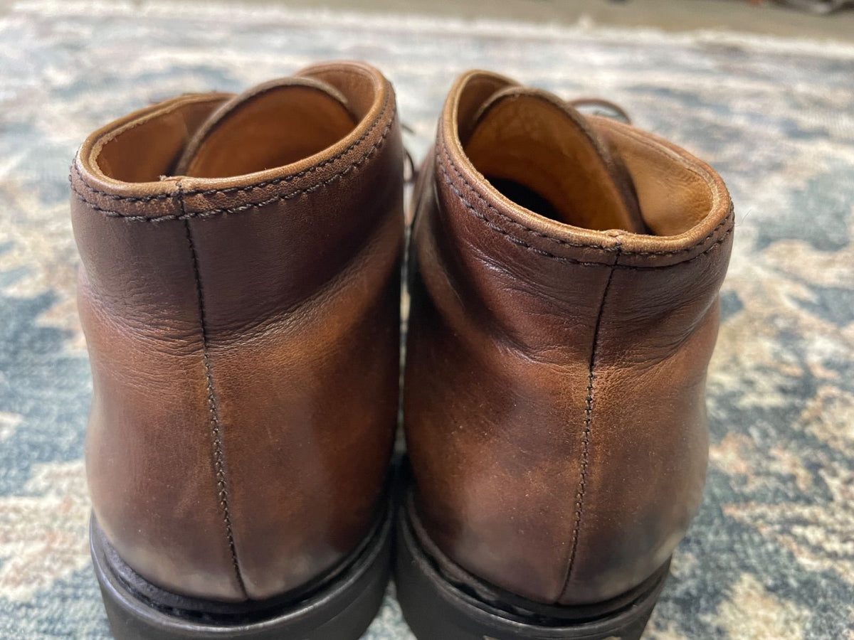 Paraboot パラブーツ｜チャッカブーツ ジョージブーツ｜3アイレット ブラウン UK8 / 26.5cm ラバーソール フランス靴 W2261.108