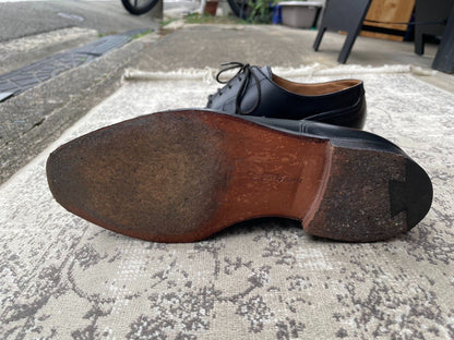 Crockett&Jones クロケットアンドジョーンズ｜Vチップ｜外羽根 ブラック UK6F / 24.5cm 317ラスト ヒドゥンチャネル 英国製 美品 W3210