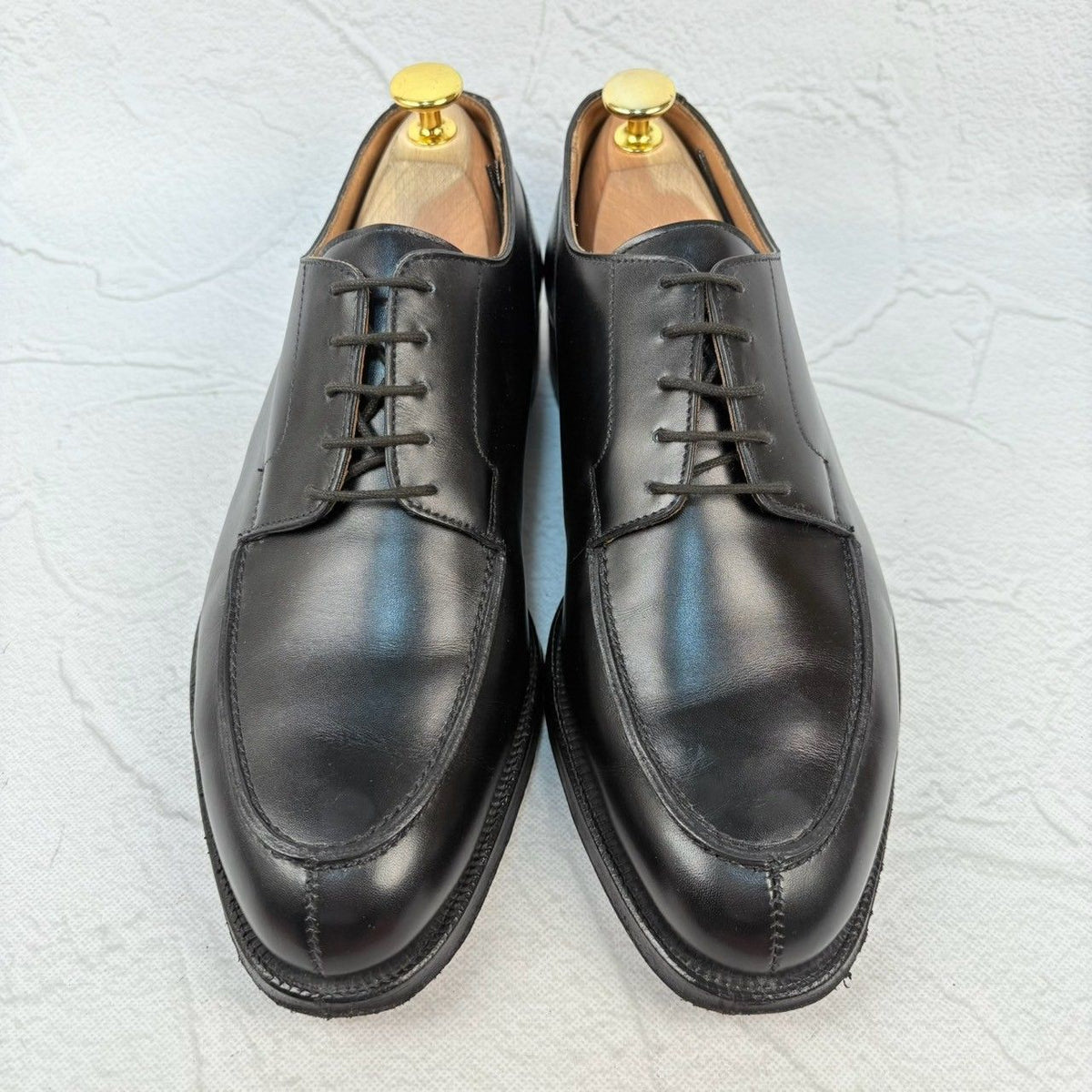 Crockett&Jones クロケットアンドジョーンズ｜Vチップ｜外羽根 ブラック UK6F / 24.5cm 317ラスト ヒドゥンチャネル 英国製 美品 W3210