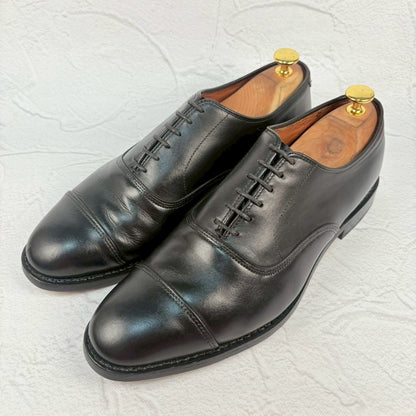 【オールソール済み】Allen Edmonds アレンエドモンズ Park Avenue パークアベニュー ストレート 内羽根 黒 ブラック US8.5E / 26.5cm【W3346】