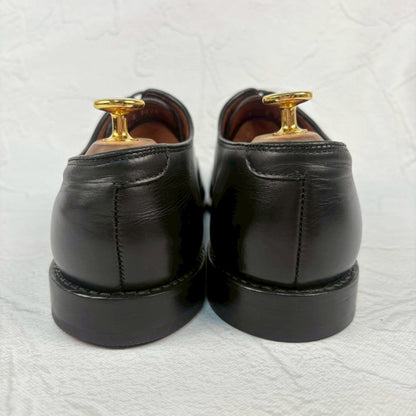 【オールソール済み】Allen Edmonds アレンエドモンズ Park Avenue パークアベニュー ストレート 内羽根 黒 ブラック US8.5E / 26.5cm【W3346】