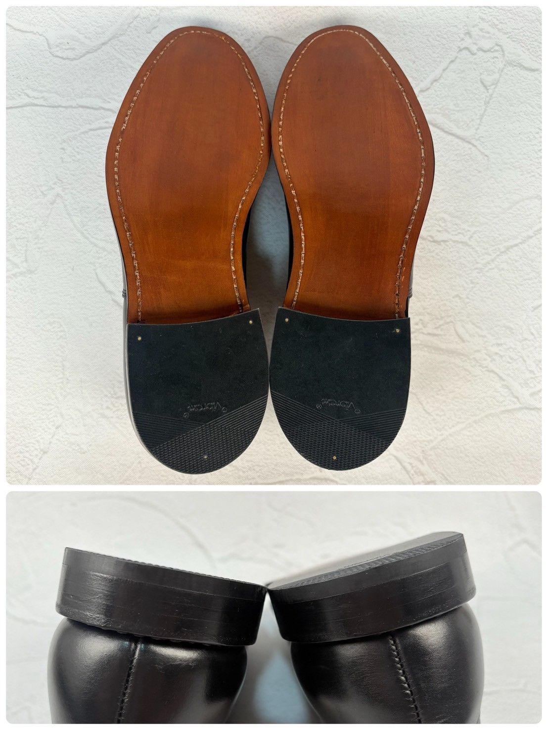 【オールソール済み】Allen Edmonds アレンエドモンズ Park Avenue パークアベニュー ストレート 内羽根 黒 ブラック US8.5E / 26.5cm【W3346】