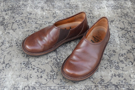 【良品】Trippen トリッペン YEN イェン サイドゴア サイドエラスティック 茶 ブラウン 41 / 26-26.5cm【W3363】コンフォートシューズ ドイツ