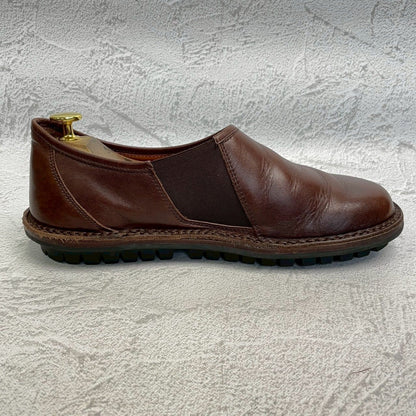 【良品】Trippen トリッペン YEN イェン サイドゴア サイドエラスティック 茶 ブラウン 41 / 26-26.5cm【W3363】コンフォートシューズ ドイツ