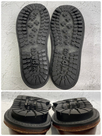 【良品】Trippen トリッペン YEN イェン サイドゴア サイドエラスティック 茶 ブラウン 41 / 26-26.5cm【W3363】コンフォートシューズ ドイツ