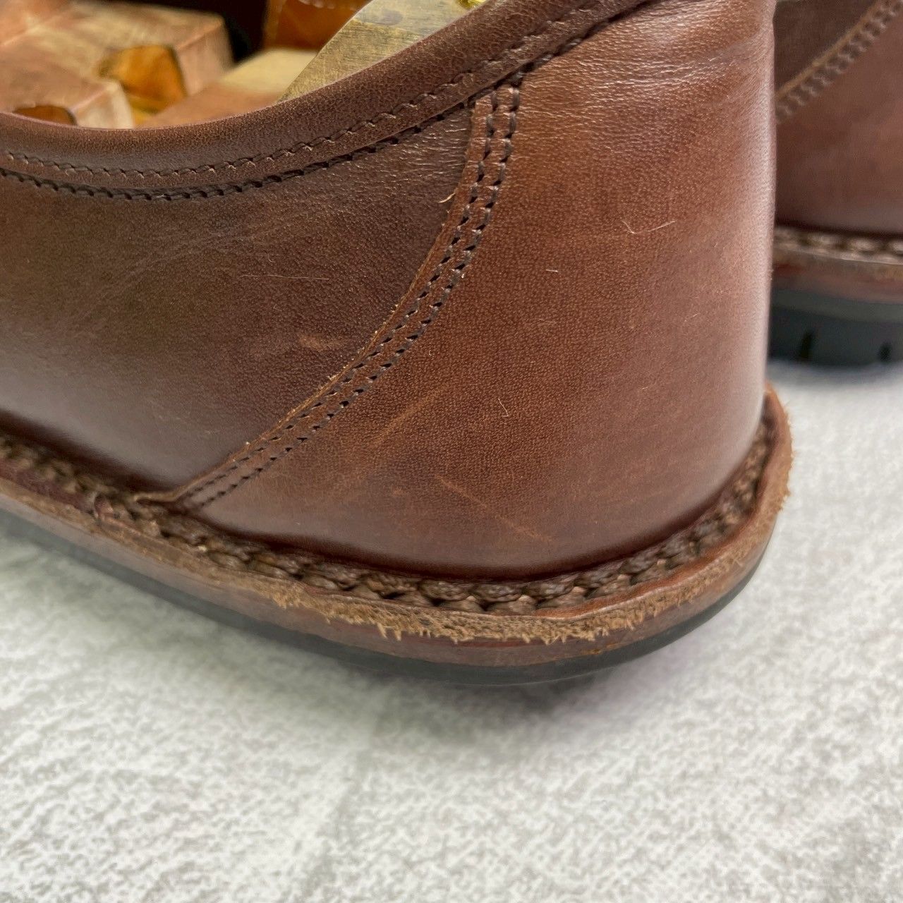 【良品】Trippen トリッペン YEN イェン サイドゴア サイドエラスティック 茶 ブラウン 41 / 26-26.5cm【W3363】コンフォートシューズ ドイツ