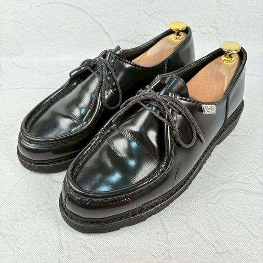 【希少】PARABOOT パラブーツ MICHAEL ミカエル チロリアンシューズ 黒 40 / 24.5相当 [W3265]
